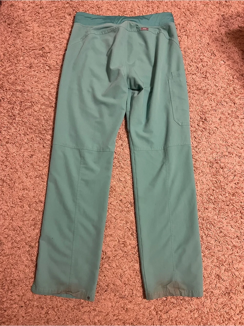 Women’s Figs Drawstring Utility Pants with Pink Accent